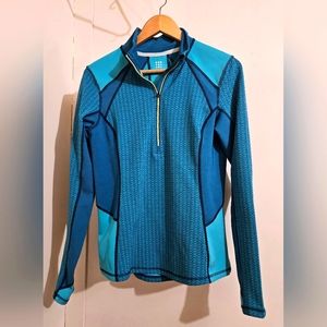 Title Nine Aqua Blues Tech Quarter Zip